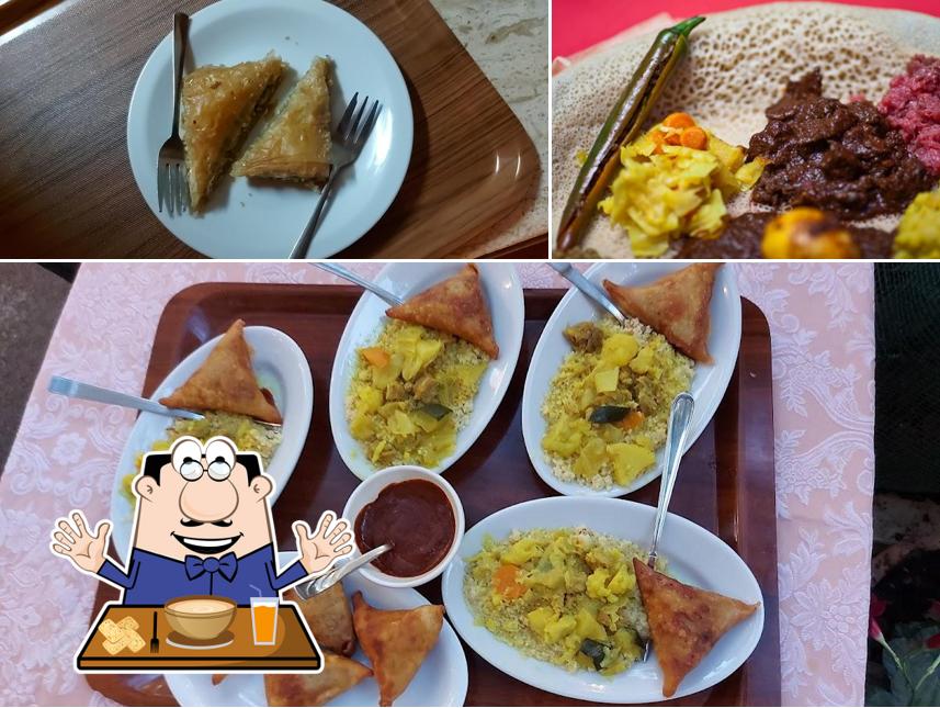 Platti al Ristorante Africano Etiope Enqutatash