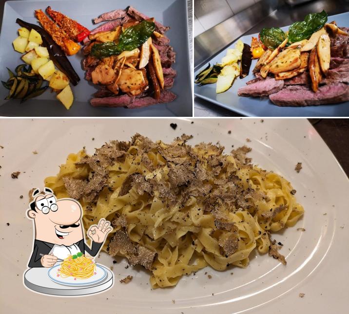 Spaghetti alla carbonara al Trattoria delle Tele di Fabio Troiani