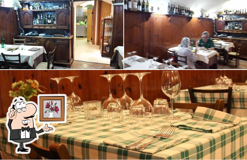 Gli interni di Trattoria Da Linetta