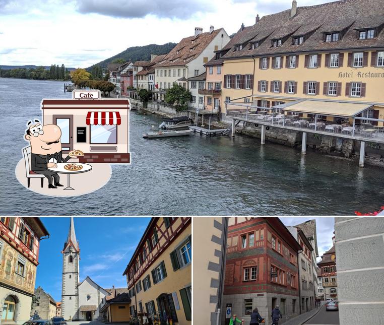 Gli esterni di Bäckerei, Konditorei, Café 'Zum Steinenen Trauben' Walz