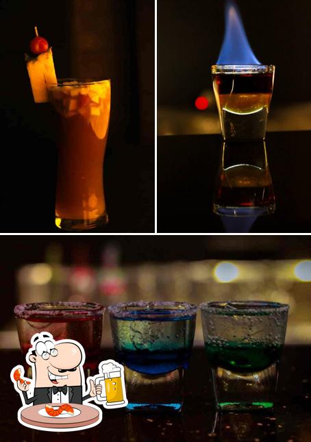 You can get a pint of light or dark beer