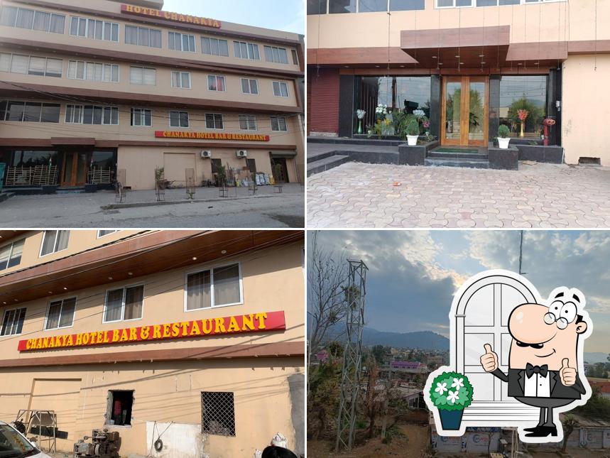 You can get some fresh air at the outside area of Chanakya Hotel bar and restaurant ( since 1997)