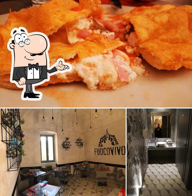 Questa è la foto che mostra la interni e cibo di Fuocovivo