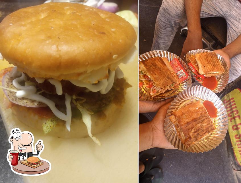 Get a burger at Krishna Food Corner