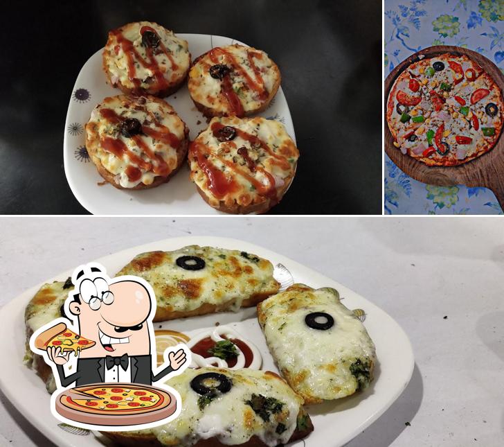 Get pizza at The Blue Hills Cafe