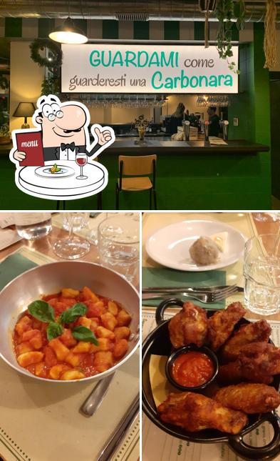Questa è la foto che mostra la cibo e interni di Ristorante Belli e Brilli