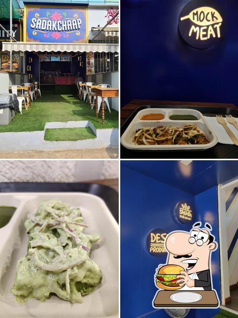 Order a burger at Sadak Chaap