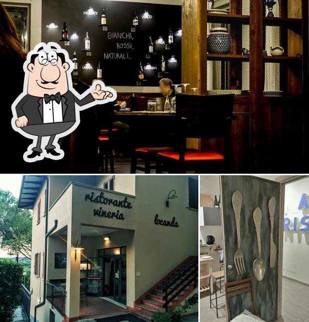 Gli interni di Stella Ristorante Vineria e Locanda