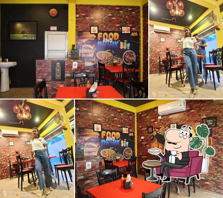 The interior of The house of pizza