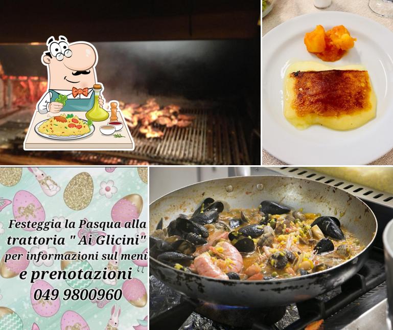 Cibo al Trattoria Ai Glicini