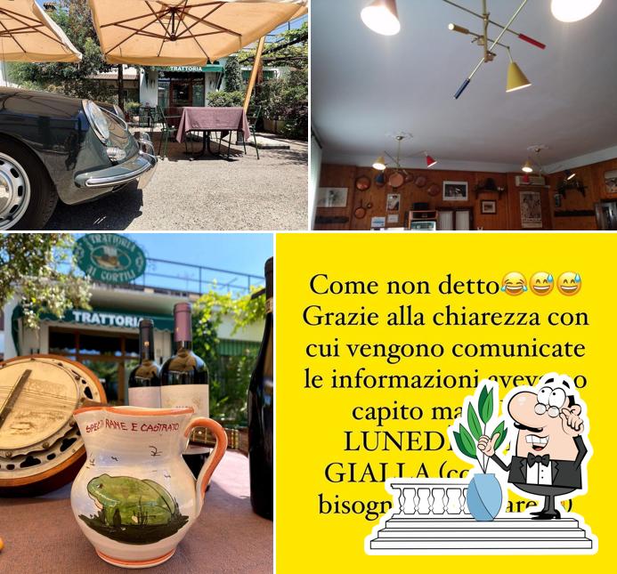 Goditi la vista dall'area esterna di Trattoria ai Cortili di Giordani Maria Alessandra