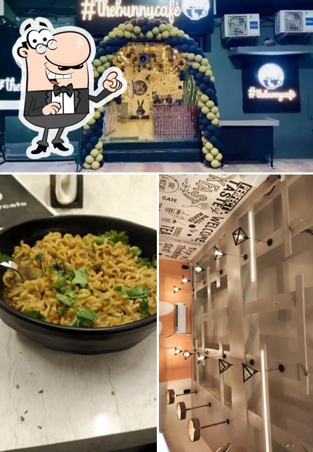 This is the picture showing interior and food at #thebunnycafe