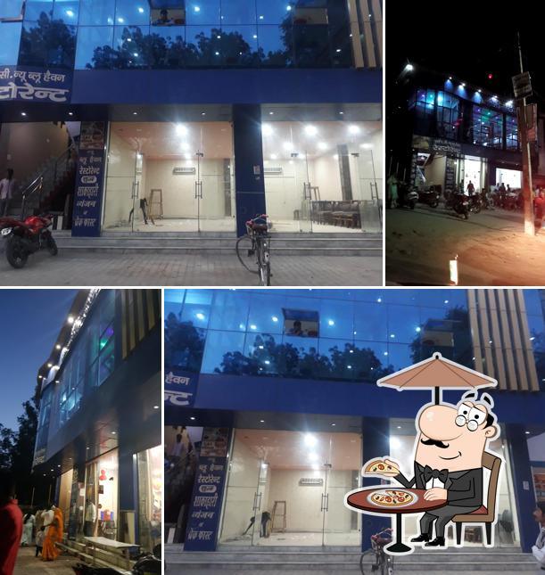 The exterior of New Blue Heaven Restaurant