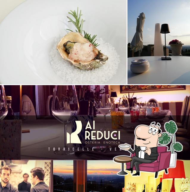Questa è la immagine che raffigura la interni e cibo di Ai Reduci - Enoteca Osteria