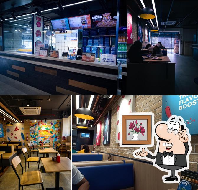 The interior of Domino's Pizza Argora Chowk