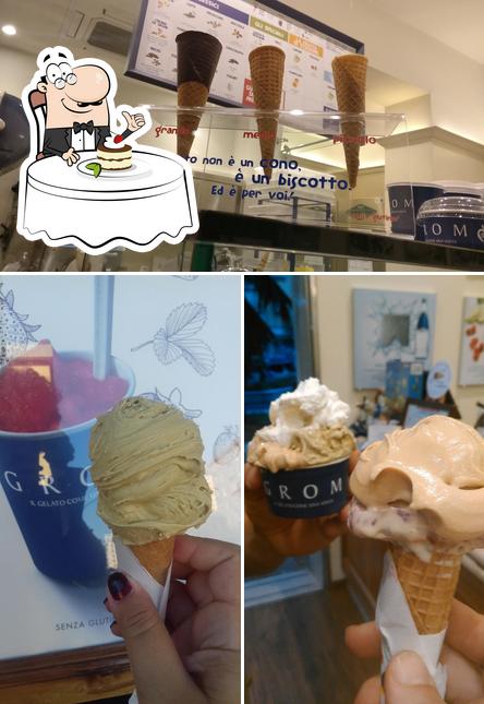 Grom serve un'ampia varietà di dessert