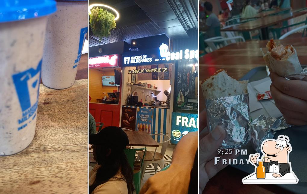 Enjoy a beverage at Makers Of Milkshakes & London Waffle Co