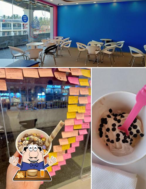 The photo of food and interior at Myfroyoland Premium Frozen Yogurt - Sarjapur, Bengaluru