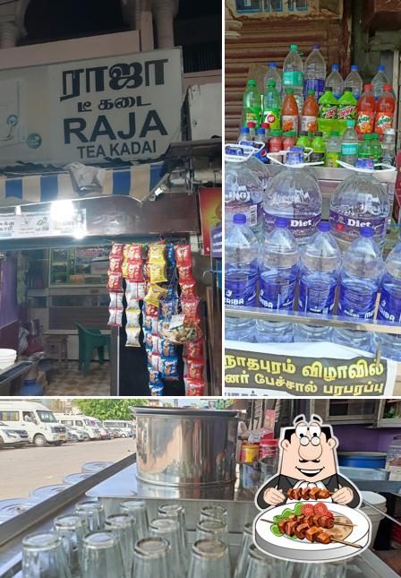 This is the image showing food and exterior at Raja Tea Shop