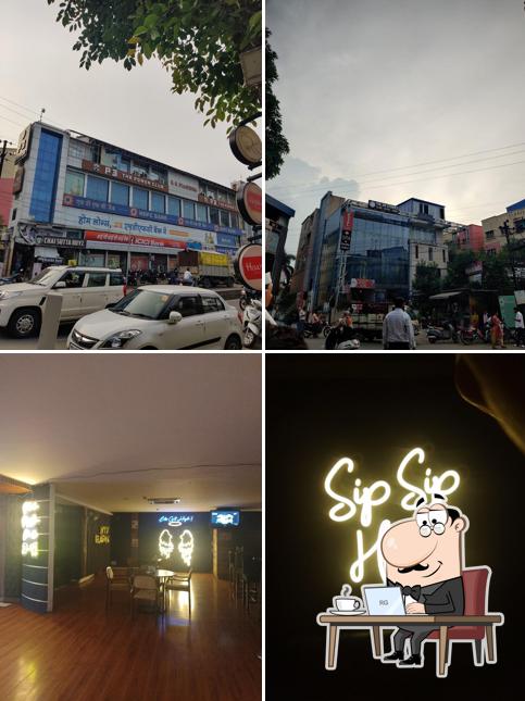 Among various things one can find interior and exterior at THE SIP STORIES