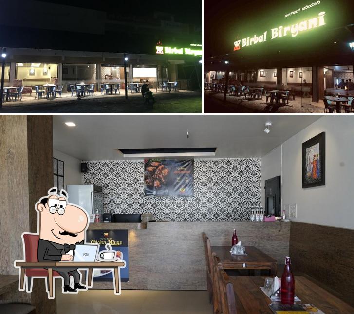 The interior of Birbal Biryani - Sompura