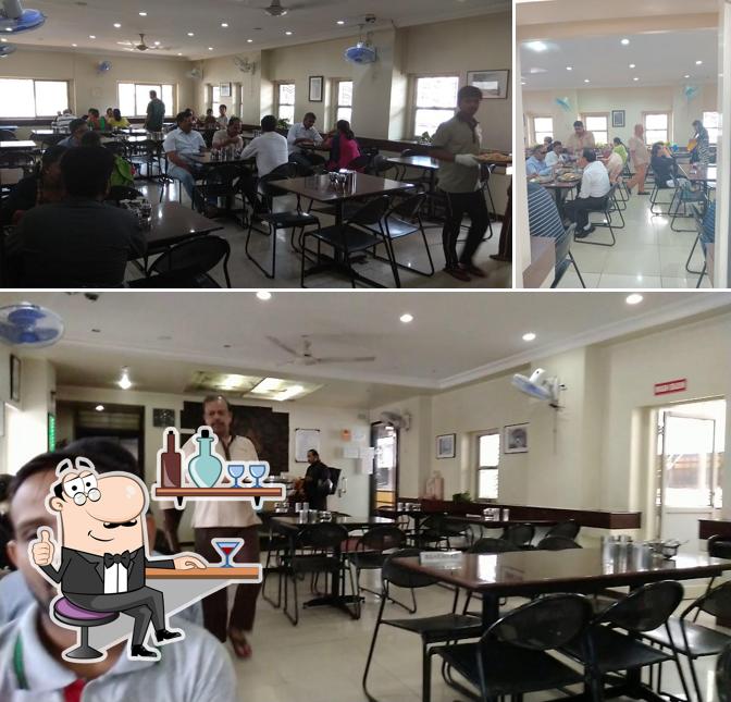 The interior of Janaseva Bhojanalaya