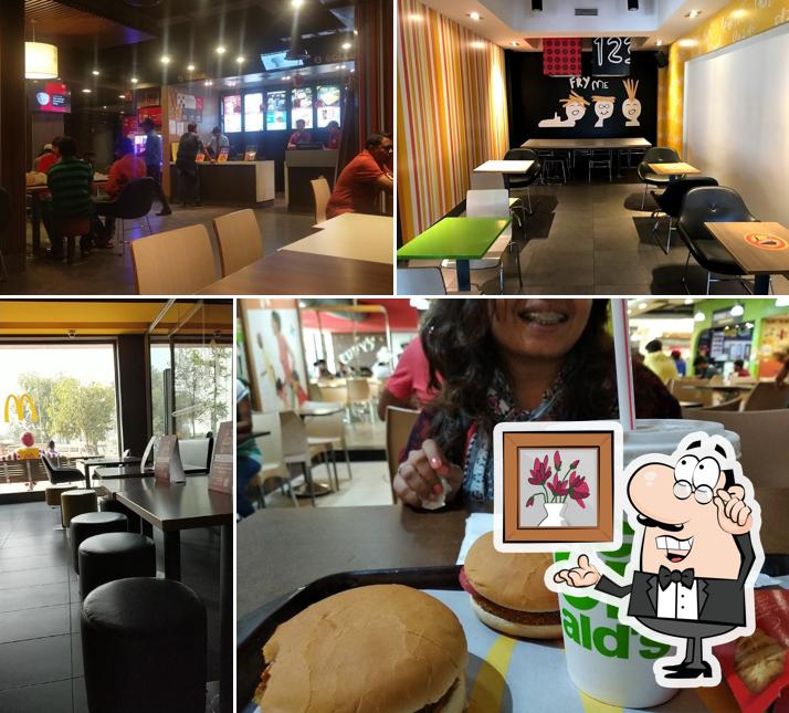 Take a seat at one of the tables at McDonald's