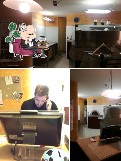 Gli interni di Pizzeria Al volo