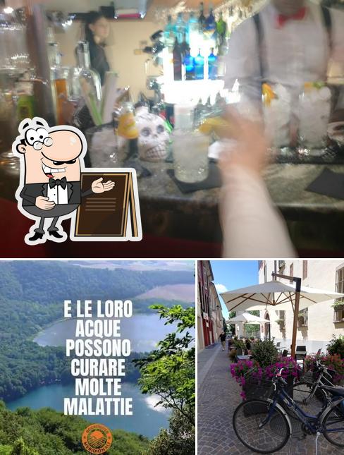 La esterno e bancone da bar del ristorante