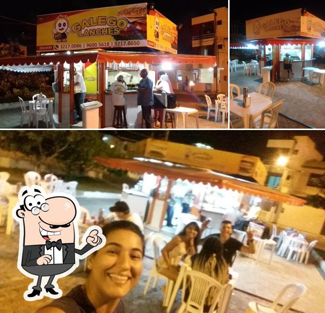 O interior do Galego Lanches