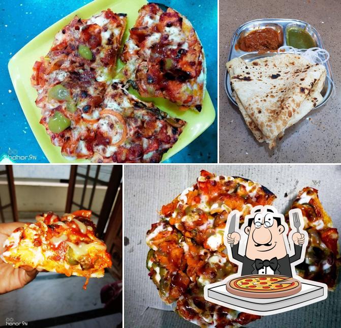 Get pizza at Arora's Fast Food Hub