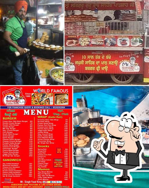 The interior of Baba Ji Burger Wale