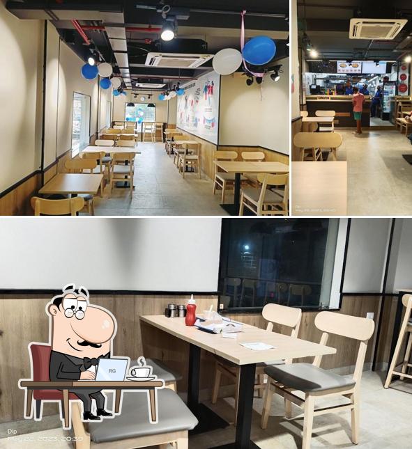 The interior of Domino's Pizza Rajpur Sonarpur, Kolkata