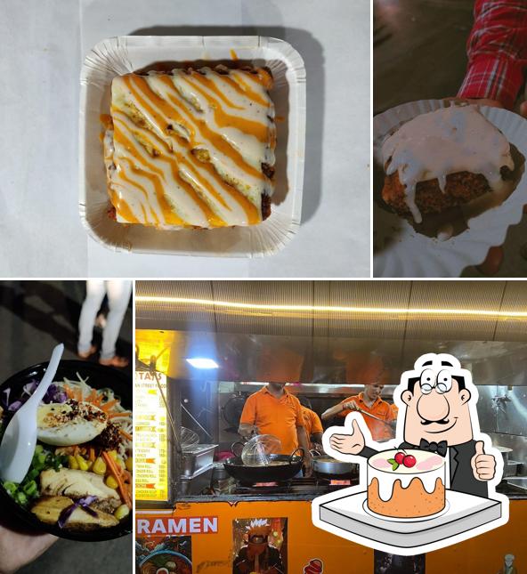 Carrot cake at Taj's Korean street food truck
