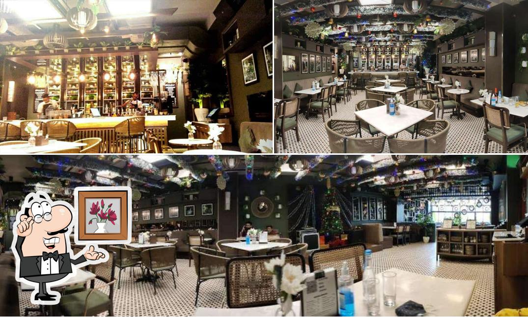The interior of Uptown Escape Cafe & Cocktail Bar
