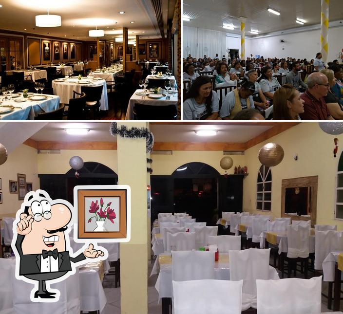 O interior do Restaurante, Pousada e Salão de Eventos Casa Nova