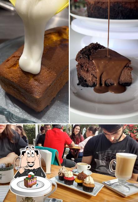 Bolo de chocolate em FairyLand Café & Cupcakeria