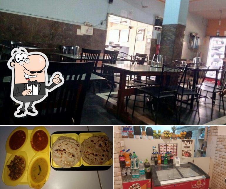 Among various things one can find interior and food at Kairali Restaurant