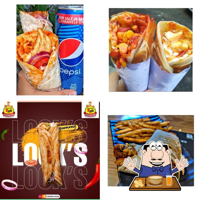 Food at Kathi Roll Express