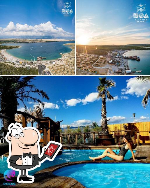 Gli esterni di Rocks beach club