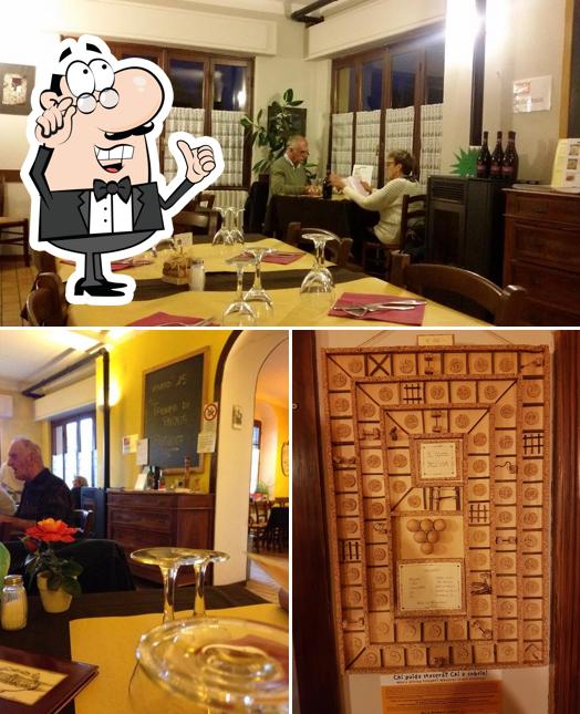 Gli interni di Trattoria San Giacomo