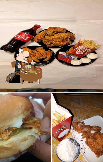 Pulled pork sandwich at Chick World