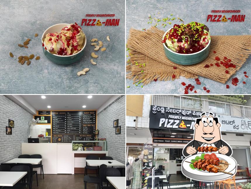 Pizza-Man, VV Puram is distinguished by food and interior