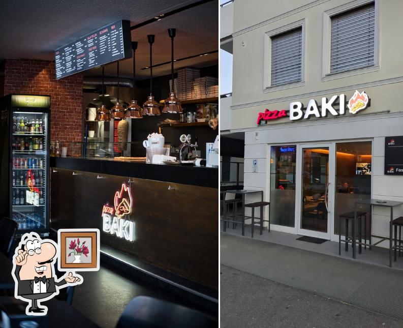 Gli interni di Pizza BAKI