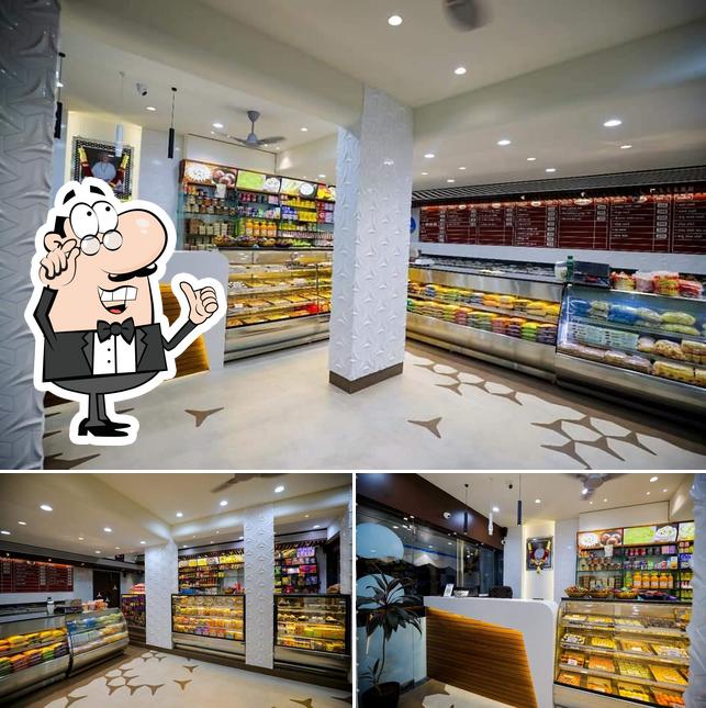 The interior of Shree Guru Labheshwar Dairy & Sweets