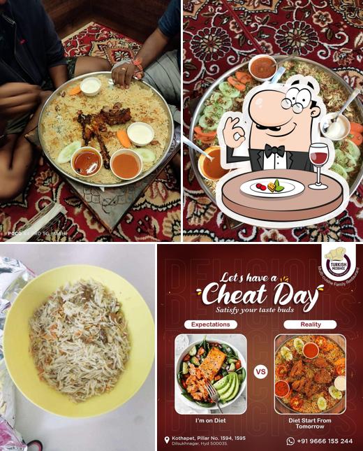 Food at Turkish Medbhee Restaurant