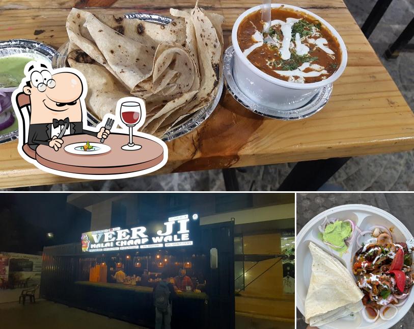 The image of Veer Ji Malai chaap wale’s food and exterior