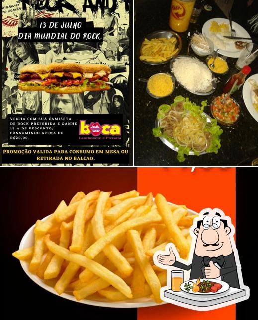 Comida em Boca Lanchonete E Pizzaria