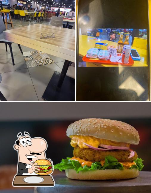 Hamburger at Burger Singh