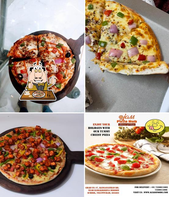 Pick different kinds of pizza